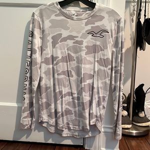 Hollister White Camo Long Sleeve